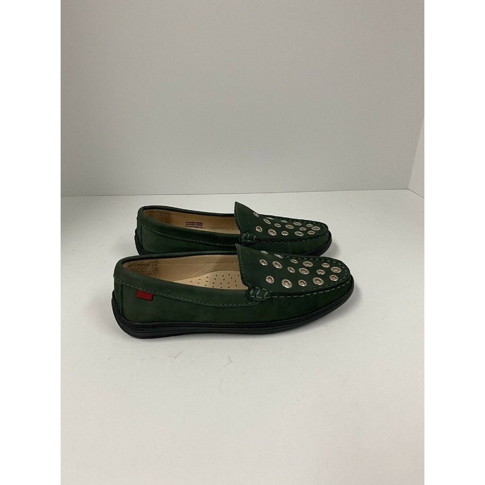 marc joseph new york loafers kids shoes size 1.5 green